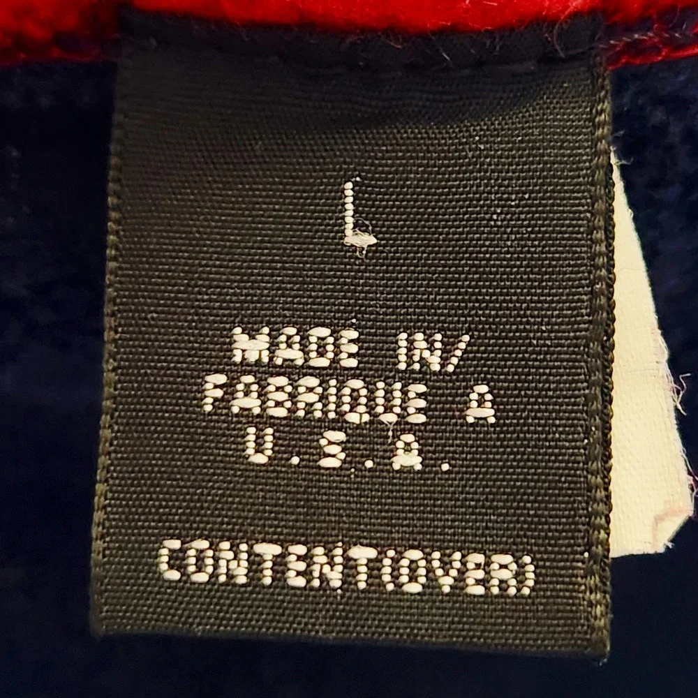 Vintage Patagonia Flyer‎ Vest Adult Large Red Navy Blue Zip Pocket 90s USA Made